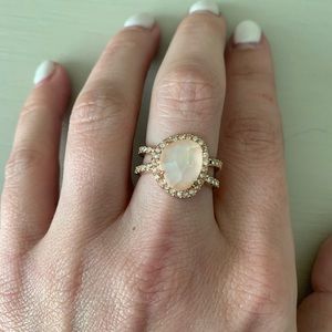 Chloe and Isabel La vie en rose cocktail ring